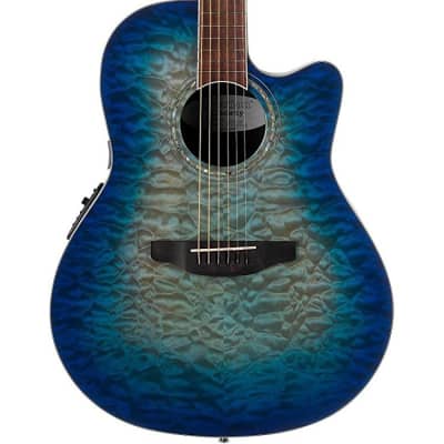 Ovation Celebrity Plus Quilted Maple Acoustic-Electric Guitar - Regal to Natural image 1