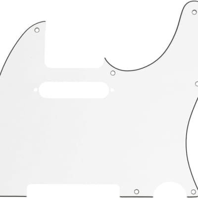 Fender Pickguard Telecaster  8-Hole Mount Parchment 3-Ply image 1