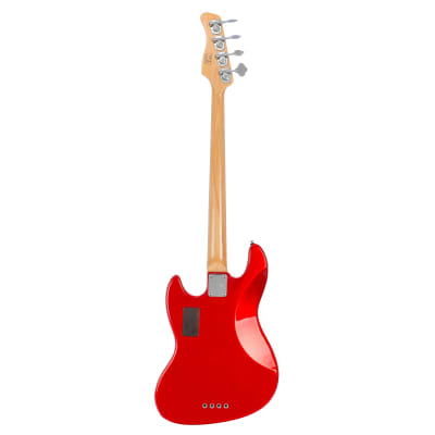 Sire Marcus Miller V7 Vintage Swamp Ash-4 (2nd Gen) Electric Bass Guitar - Bright Metallic Red image 4