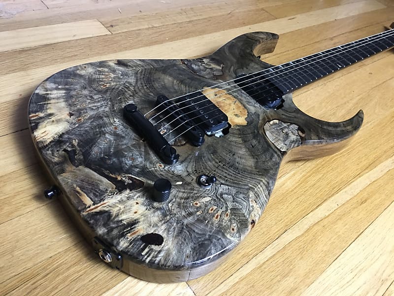 Black Diamond Custom Gandalf guitar Reverse Headstock Korina image 1