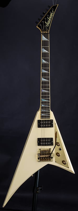 Jackson Randy Rhoads V 1984 With Kahler, Ivory #RR739 | Reverb