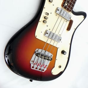 Goya Panther II Bass late 1960s Sunburst image 9