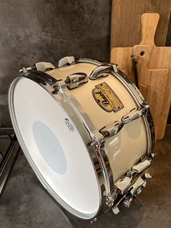 Pearl DC-1465 Dennis Chambers signature snare 2000’s - Opal white