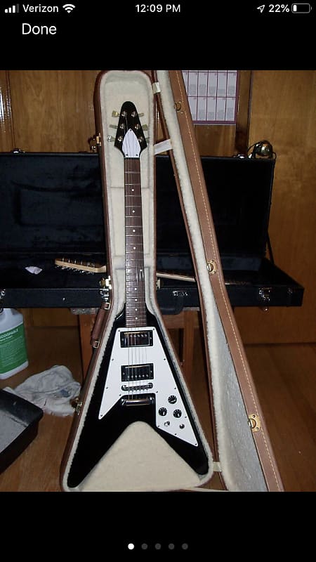 No name Flying V Black | Reverb