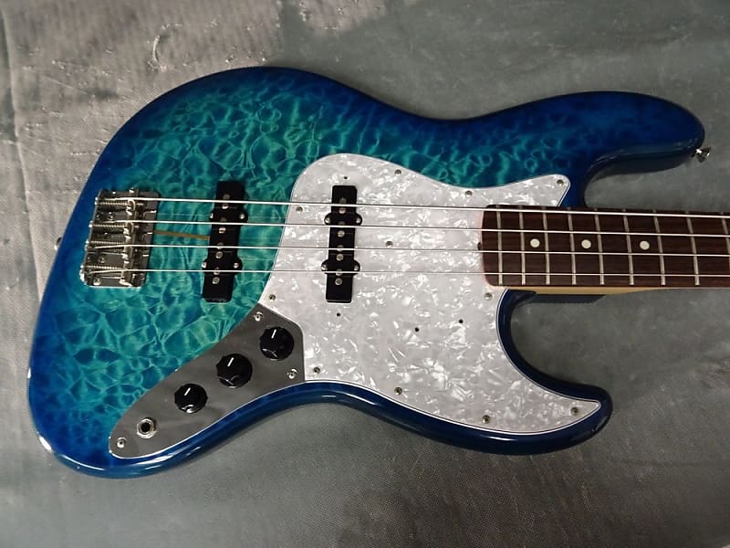 Fender Jazz Bass JB62 QT Aqua Burst MIJ