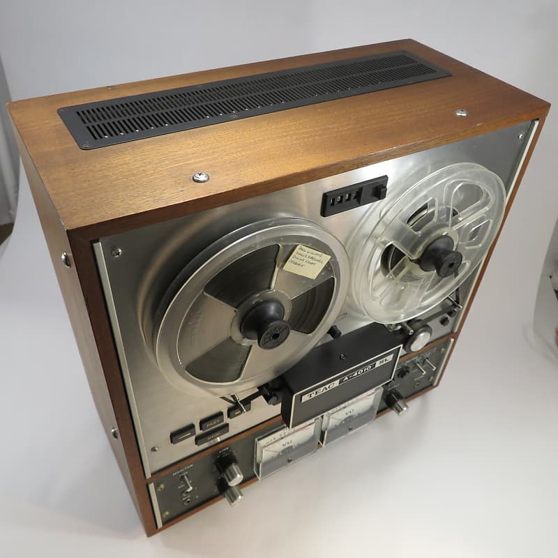 TEAC A-4010 SL Reel To Reel 2 Channel 4 Track 1970s Wood Cabinet One Owner  Non Smoking Home Awesome