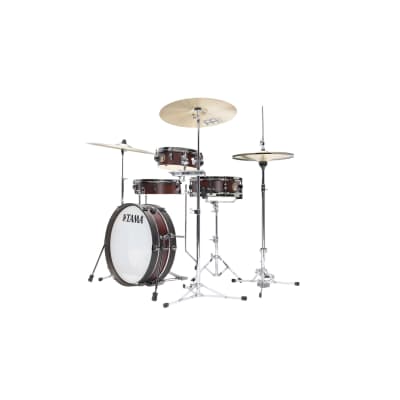 Tama LJK48PBN Club-JAM Pancake Set Burgundy Walnut Wrap - Drum Shell Set image 2