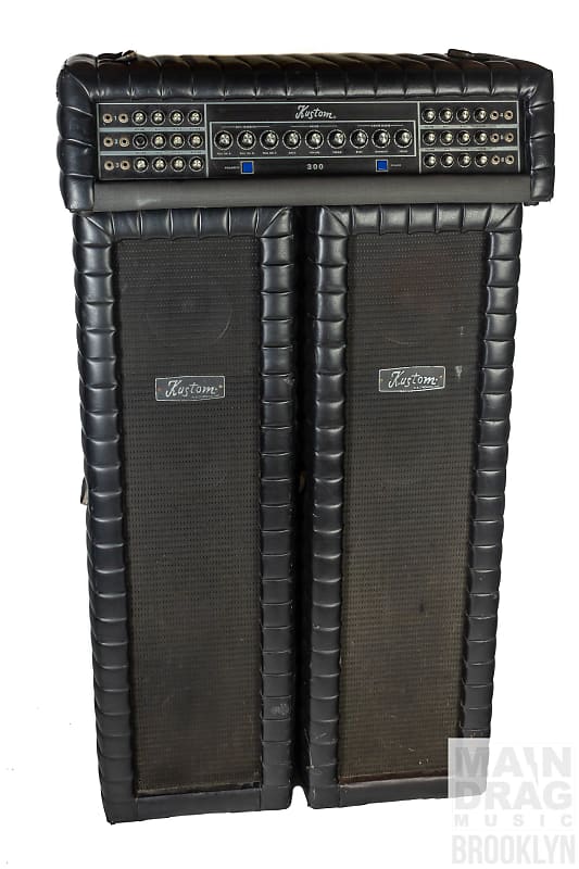 1970's Kustom K-300-5 PA Head and Speakers | Reverb