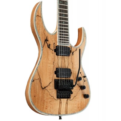BC Rich Guitars Shredzilla Prophecy Archtop Electric Guitar with Floyd Rose, Case, Strap, and Stand, Spalted Maple image 4