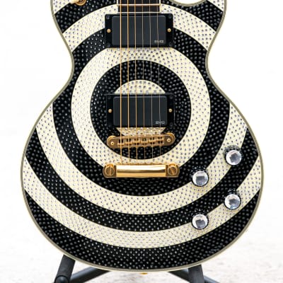 2009 Gibson Zakk Wylde Les Paul Custom Bullseye UNPLAYED Swarovski Crystals and Gold Bild 2