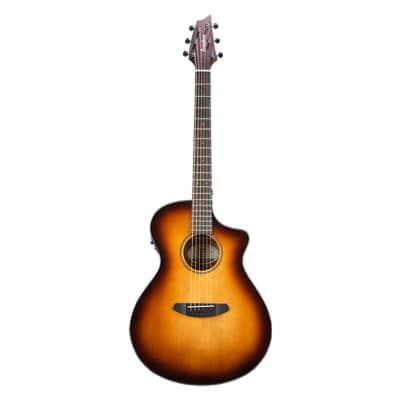 Breedlove Discovery Series Concert Sunburst CE Hollow Body Acoustic-Electric Guitar Ovangkol/Sitka Spruce - DSCN14CESSMA3 - Clearance image 3