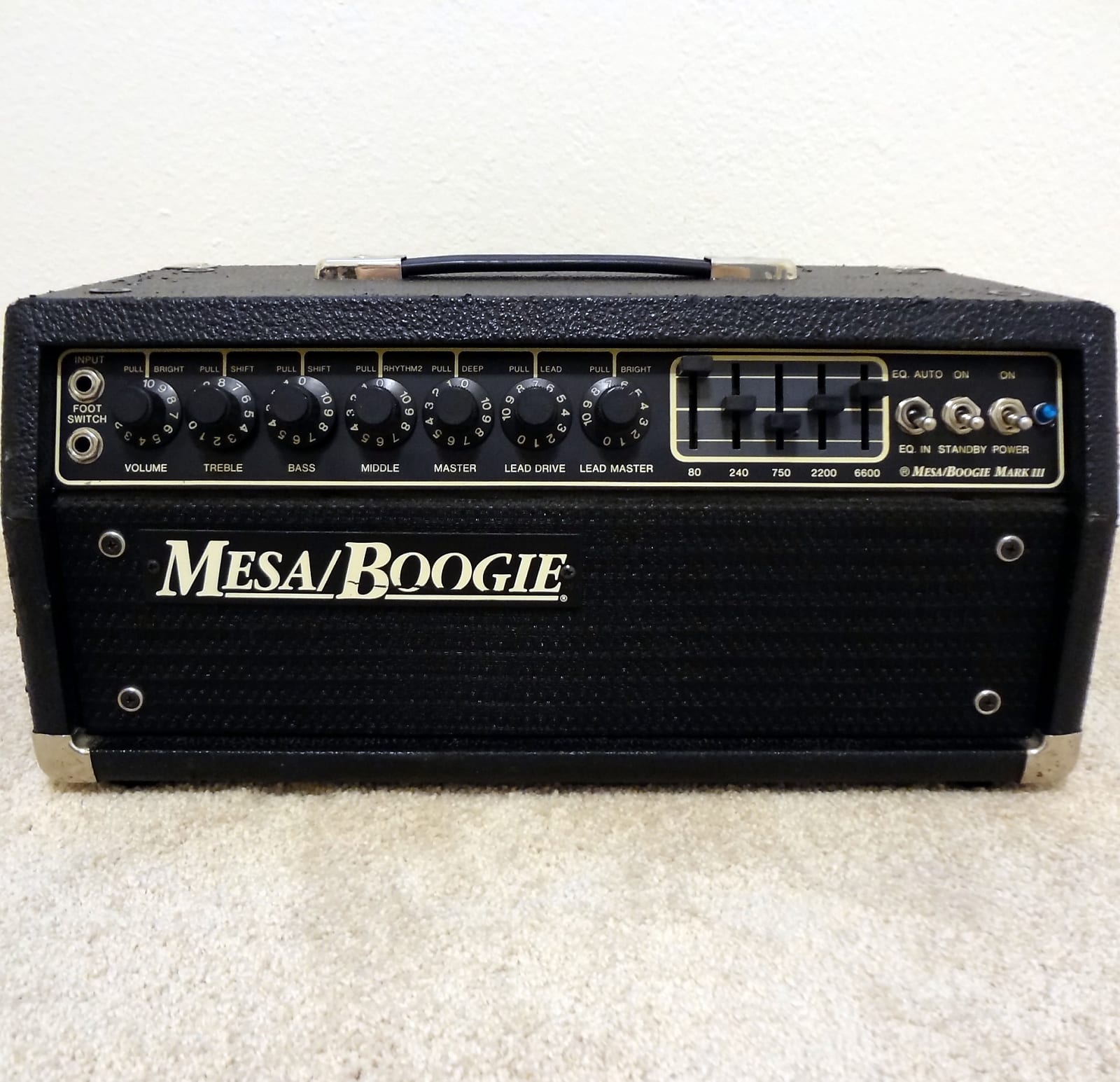 Mesa Boogie Mark III 3-Channel 60-Watt Guitar Amp Head 1985 - 1988 | Reverb
