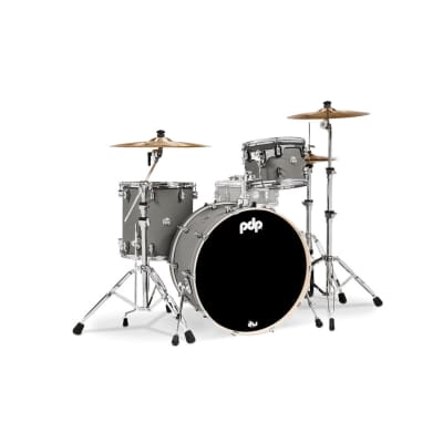 PDP Concept Maple 3-Piece Rock Shell Pack - Satin Pewter image 2