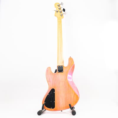 Jeremy 5-String Fretless Jazz Bass w/ Pearlescent Fuschia Finish, 35” Scale image 12
