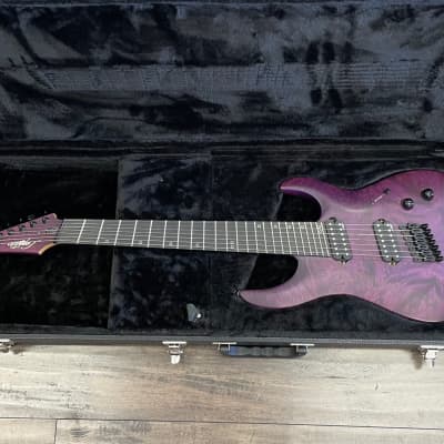 Legator Ninja R 300-Pro Fanned Fret 7-String - Purple Satin Burle Electric Guitar image 14