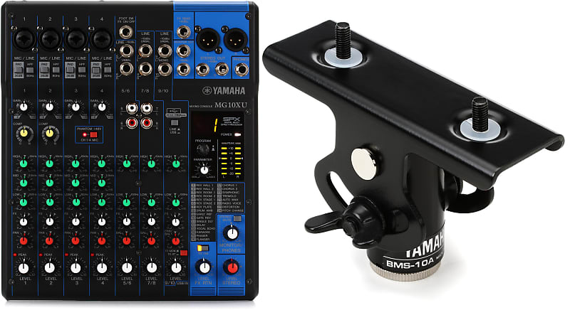 Yamaha MG10XU 10-channel Mixer with USB and FX Bundle with