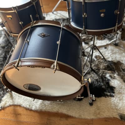 Ludwig 3pc Compact Kit 1920’s Restored - Salty Dog Blue image 4