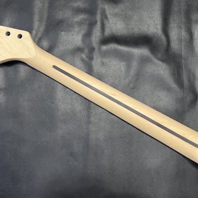 Unbranded Stratocaster Strat Replacement neck Blue Painted headstock satin 12"radius #1 image 6