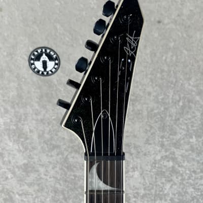ESP LTD KH-V Kirk Hammett Signature Electric Guitar in Black Sparkle - Excellent image 4