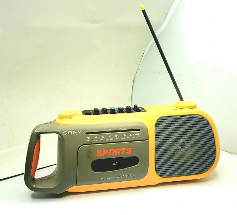 Sony CFM-104 Yellow BOOMBOX | Reverb