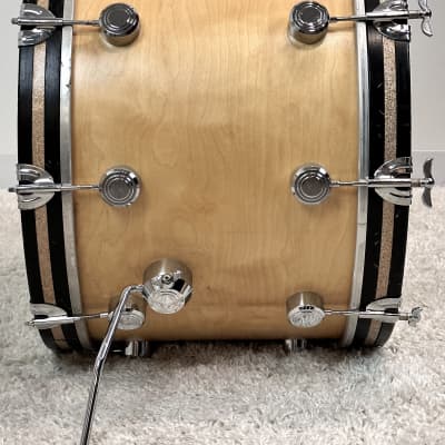 George Hayman 22/13/16/5.5x14" Vibrasonic Drum Set - Refinished Natural Maple image 8
