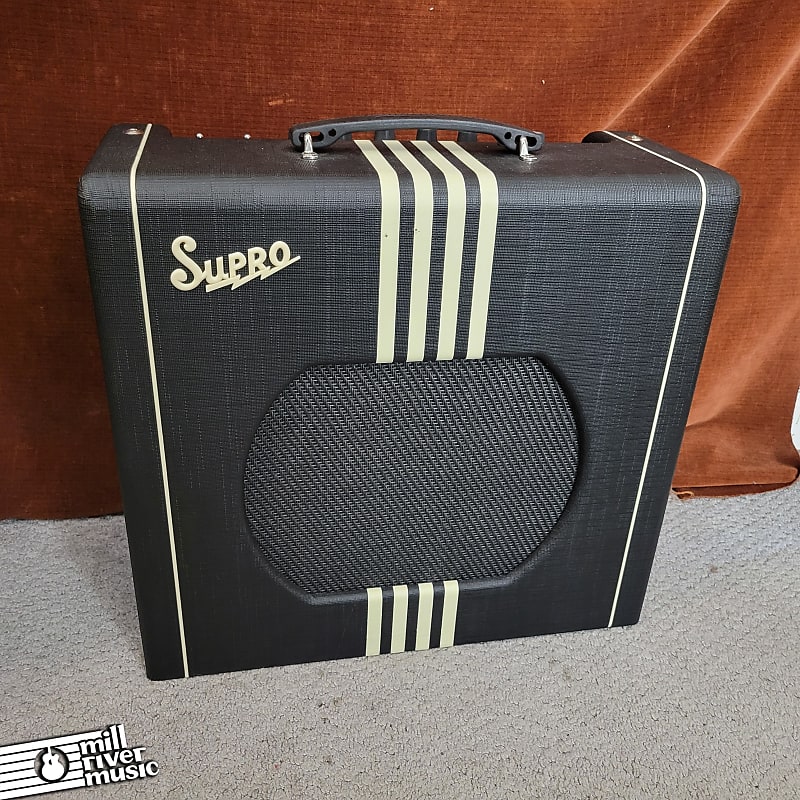 Supro 1822RBC Delta King 12 15W 1x12'' Guitar Tube Combo Amplifier Black & Cream Used
