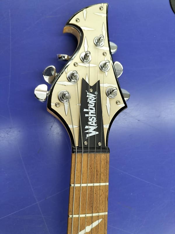 RARE Washburn PT-60 Flying V 2003 - Metal Silver Diamond