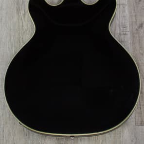 Guild Starfire Bass II Semi-Hollow Bass, Rosewood Fretboard, Black, Hard Case image 5