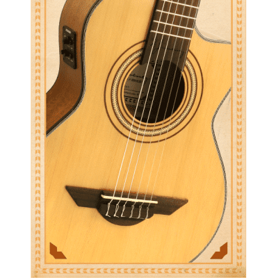 H Jimenez LG3CE El Maestro Electric Cutaway Nylon String Guitar & Gig Bag | NEW Authorized Dealer image 3