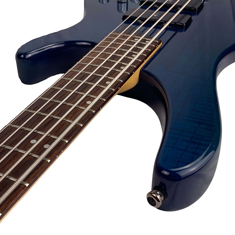 Washburn Bantam XB-500 5 String Bass Transparent Blue W/OHSC