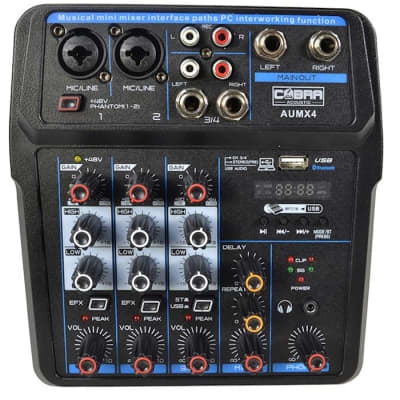 Mixer compatto 8 canali con effetto e interfaccia USB/BT – Sound