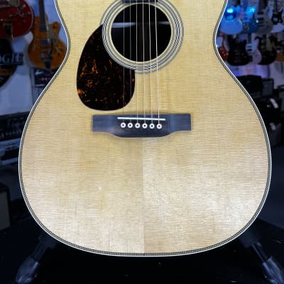 Martin OM-28 Left Handed Acoustic Guitar - Natural with Rosewood Authorized Dealer! 779 GET PLEK’D! image 1