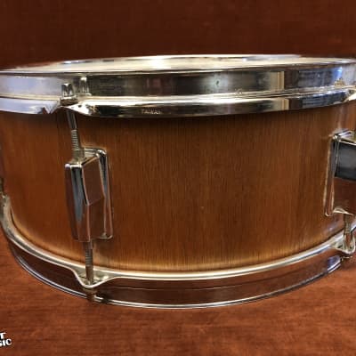 Unbranded 5.5" x 14” Snare Drum Natural Wood image 5
