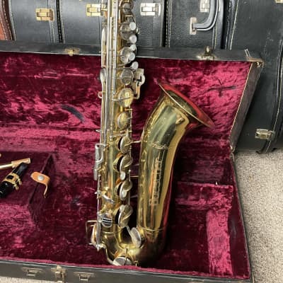 buescher aristocrat tenor saxophone s-40 1950s-1960s - brass - plays well image 3