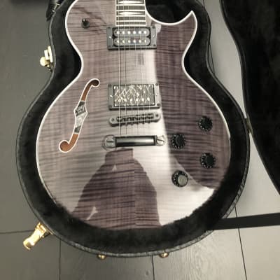 2021 Heritage Custom Shop H-155M Limited-Edition Semi Hollow Electric Guitar in Black image 2