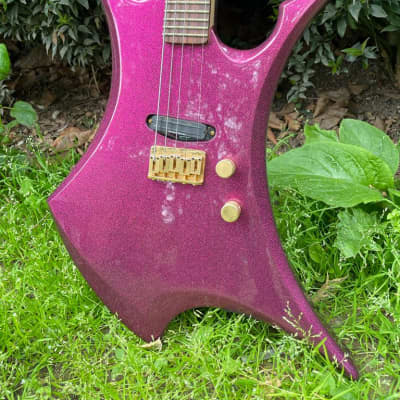 B.C. Rich Penta System Baritone Mandolin 1990s - Purple Sparkle image 2