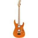 Charvel Pro-Mod DK24 HH FR M Mahogany With Quilt Maple Electric Guitar - Dark Amber