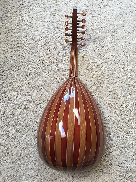 Vintage Fretless Bowel Back 11 String Lute