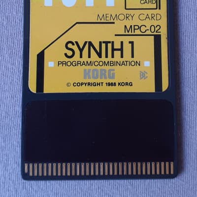 Korg M1 MPC-02 Synth 1 Program Combination Card image 1