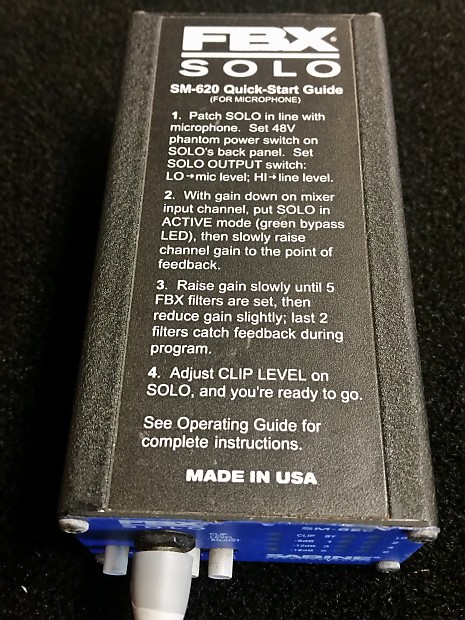 Sabine FBX Solo SL-620 1/4