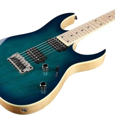 Ibanez RG652AHMFX Prestige RG Series 6-String Electric Guitar Nebula Green Burst image 6