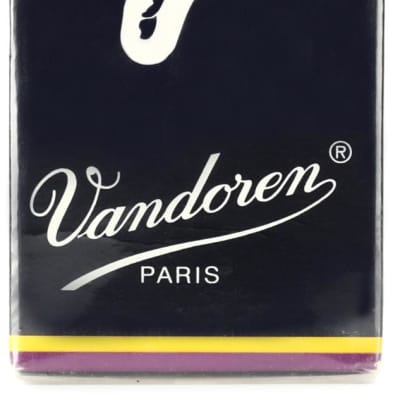 Vandoren CR1225 Traditional Bass Clarinet Reed - 2.5 (5-pack) image 1