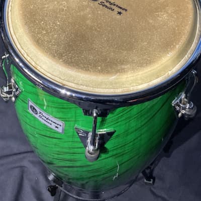 Frankie Banali's Quiet Riot, LP Performer Series 11-3/4" Conga and Stand. 2000's - Green Fade image 15