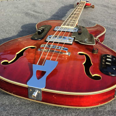 Goya Rangemaster Bass 1966 Cherry Sunburst image 6