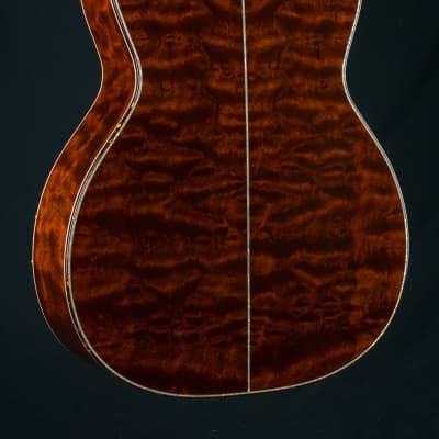 Santa Cruz OM-45 Renaissance Cedar and ‘The Tree’ Mahogany Custom with Japanese Awabi Pearl NEW image 14