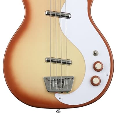Danelectro '59DC Long Scale Bass Guitar - Copper Burst image 2