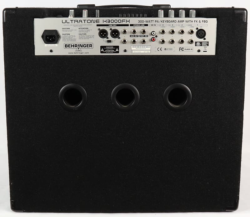 Behringer Ultratone K3000FX 300w 4-Channel PA System Keyboard