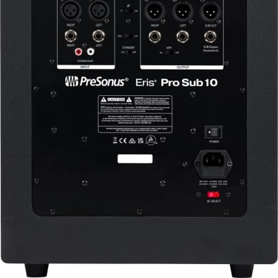 PreSonus Eris Pro Sub 10 Studio Subwoofer, Black image 3
