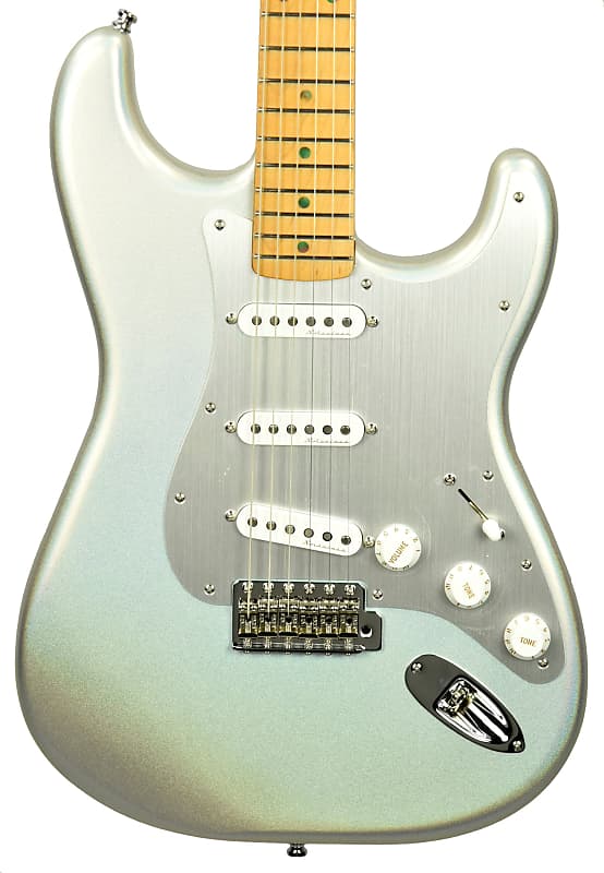 Fender H E R Stratocaster In Chrome Glow Mx Reverb