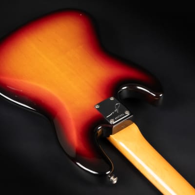 2010 Fender USA Jaco Pastorius Artist Series Signature Fretless Jazz Bass RW - 3-Color Sunburst | OHSC image 15